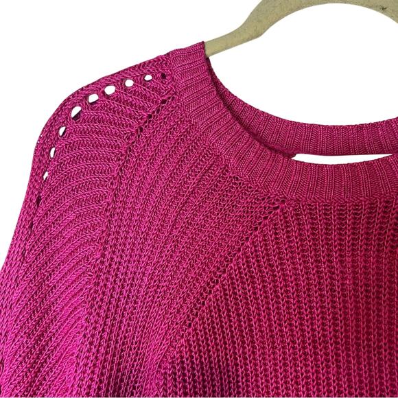 Lauren Ralph Lauren Fuchsia Pink Knit Sweater, Size 1X, NWT! - Picture 3 of 6